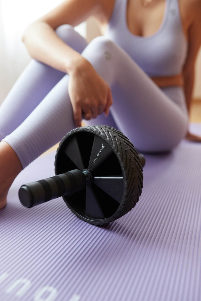Pojedyncze kółko do ćwiczeń mięśni brzucha AB WHEEL PRO