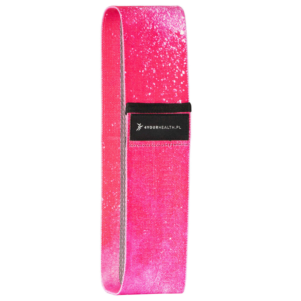 Guma HIP BAND materiałowa 27 kg róż galaxy
