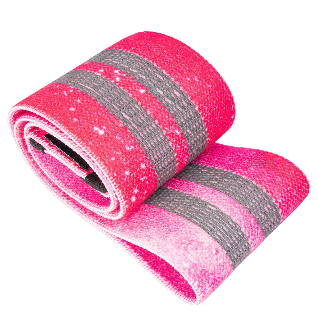 Guma HIP BAND materiałowa 27 kg róż galaxy