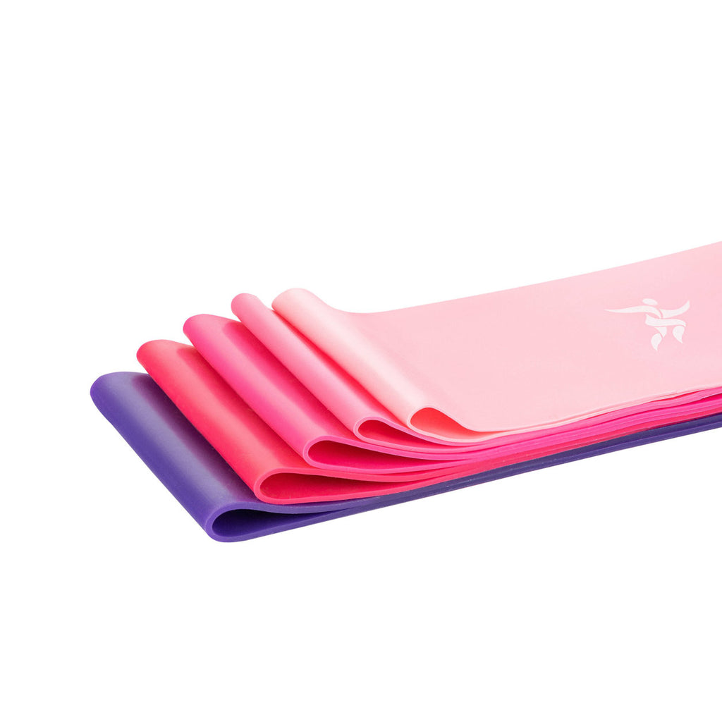 4YH Mini Band zestaw 5 gum treningowych różowych