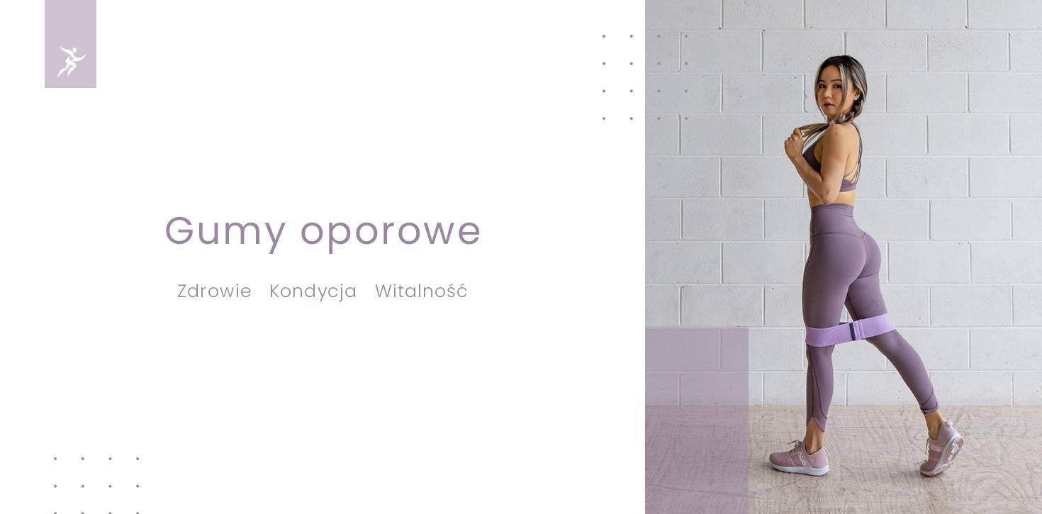 4YH Mini Band zestaw 5 gum treningowych różowych