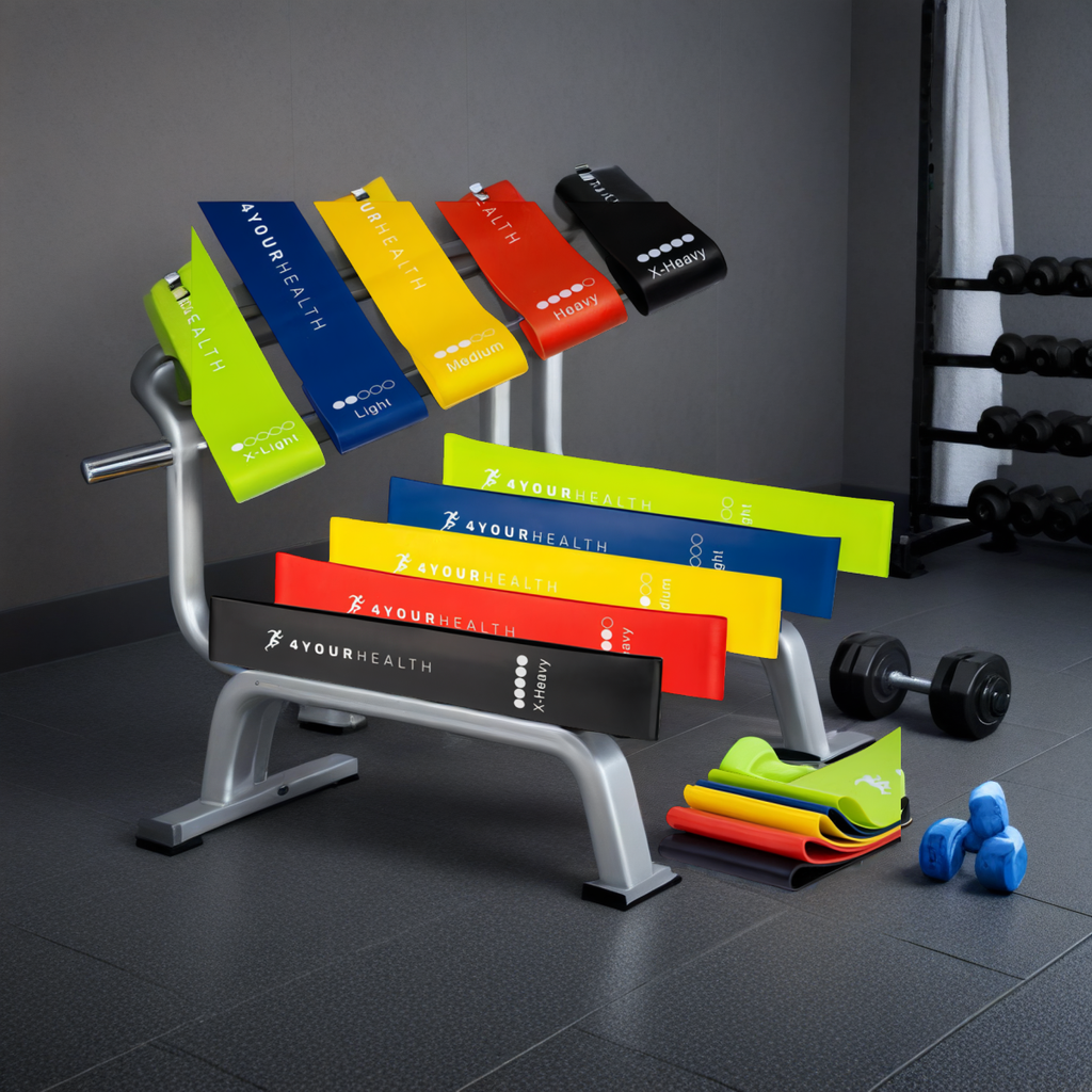 Zestaw 5 gum do ćwiczeń MINI BAND FITNESS