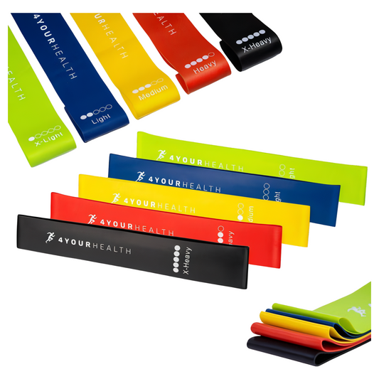 Zestaw 5 gum do ćwiczeń MINI BAND FITNESS